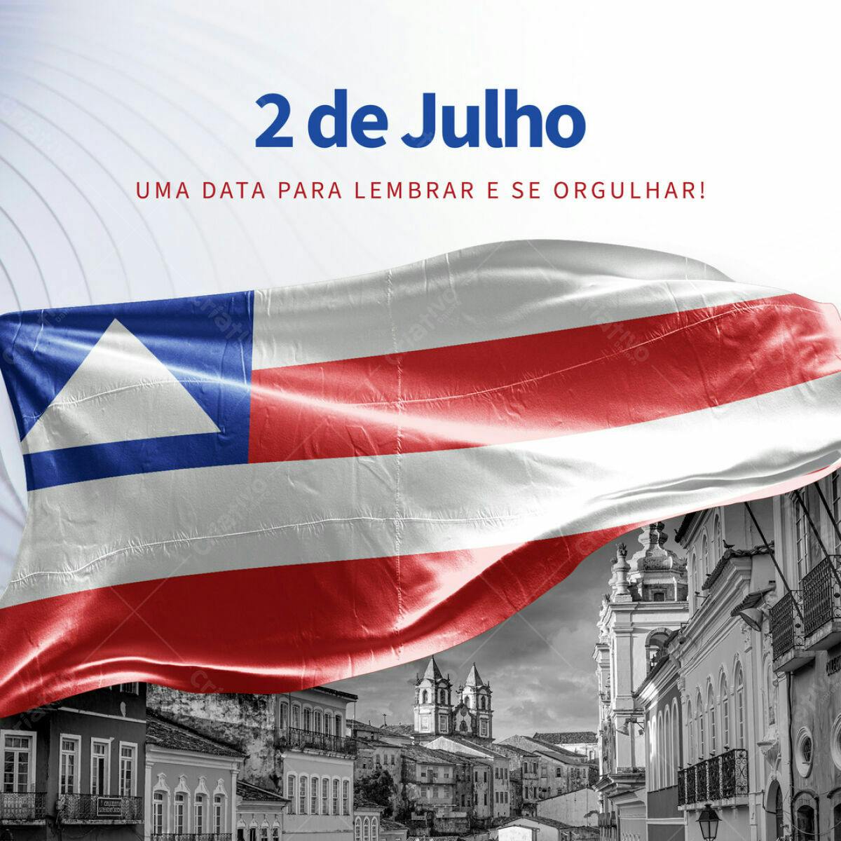 PSD para o Dia da Independência da Bahia PSD Editável