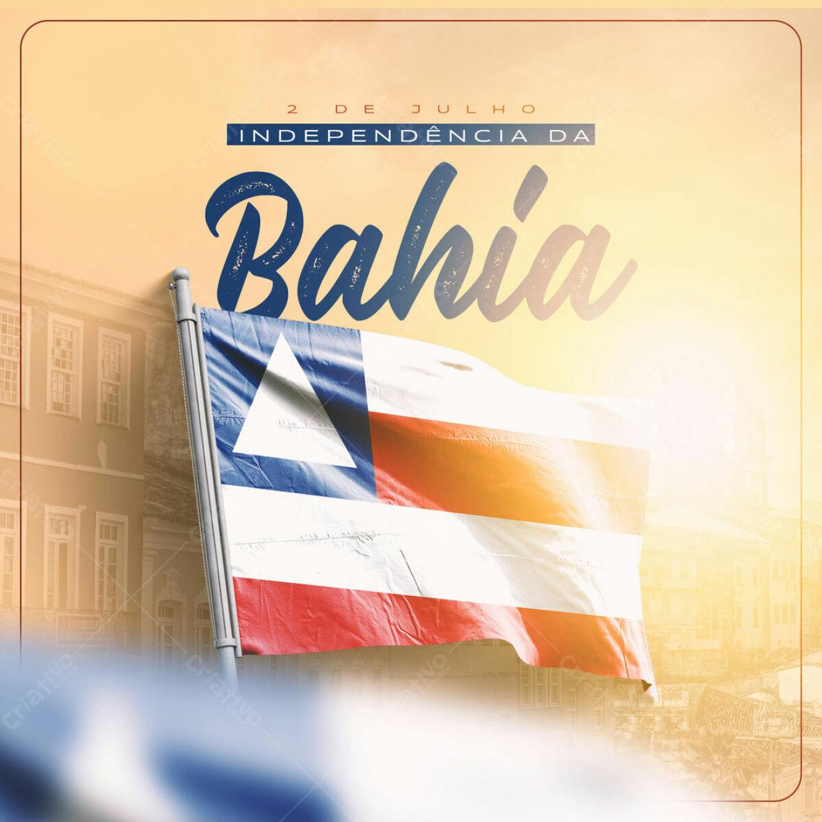 Flyer Independência da Bahia PSD Editável