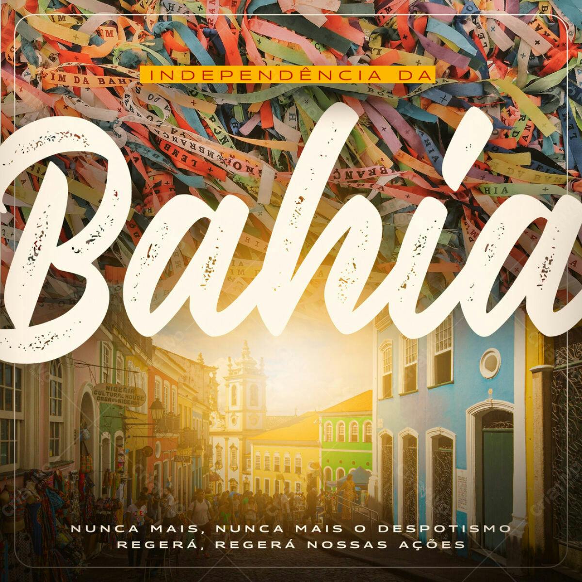 Flyer Independência da Bahia PSD Editável