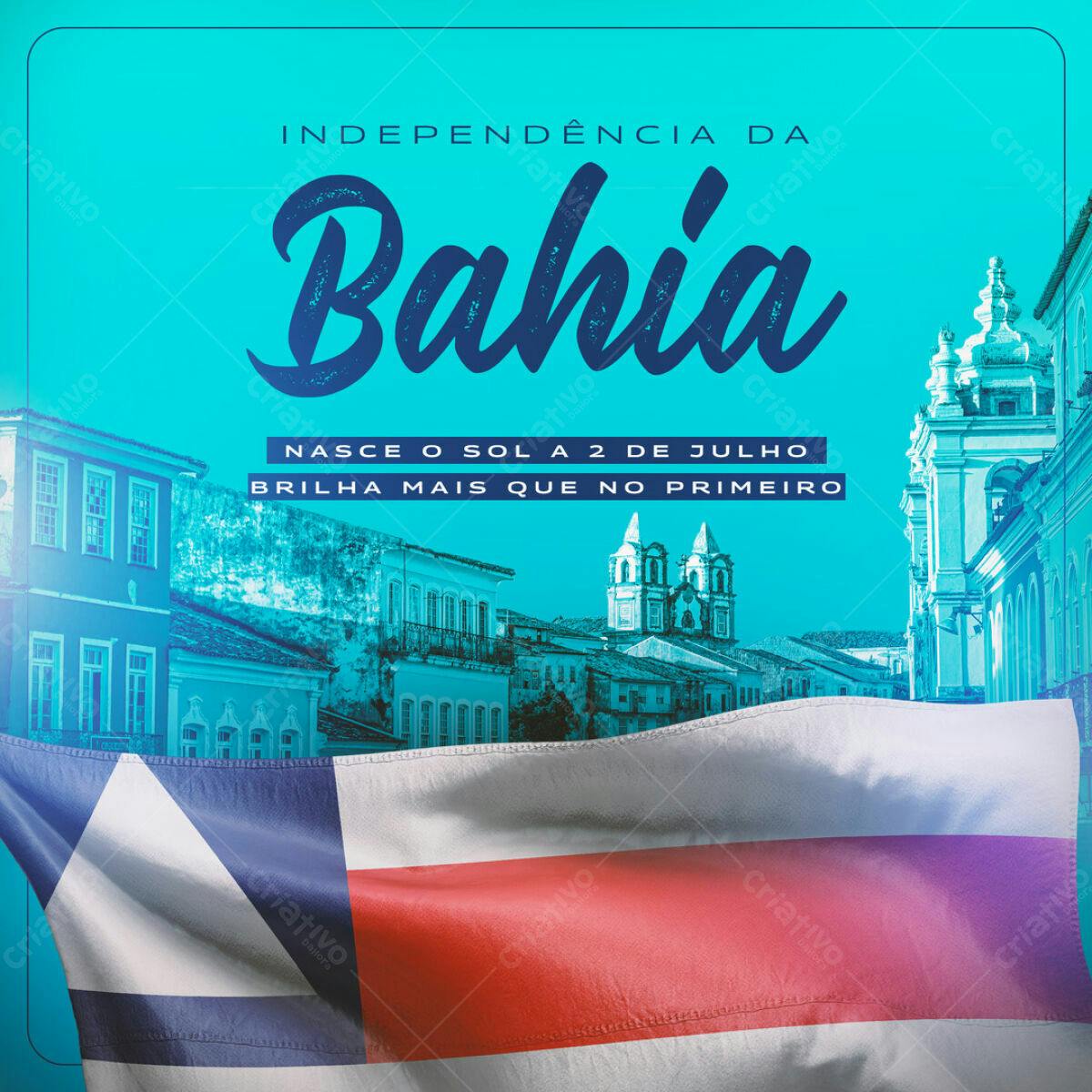 Flyer Independência da Bahia PSD Editável