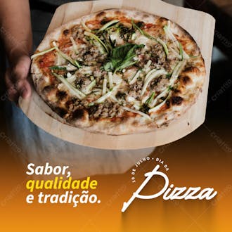 Post dia da pizza sabor qualidade e tradição