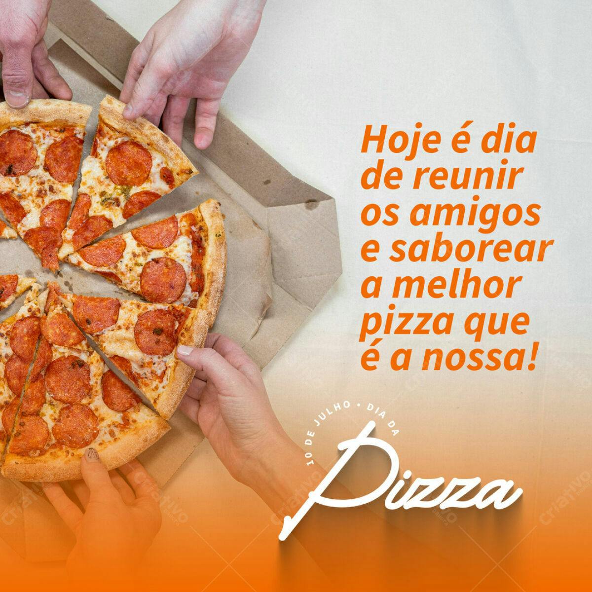 Postagem Dia da Pizza PSD Editável