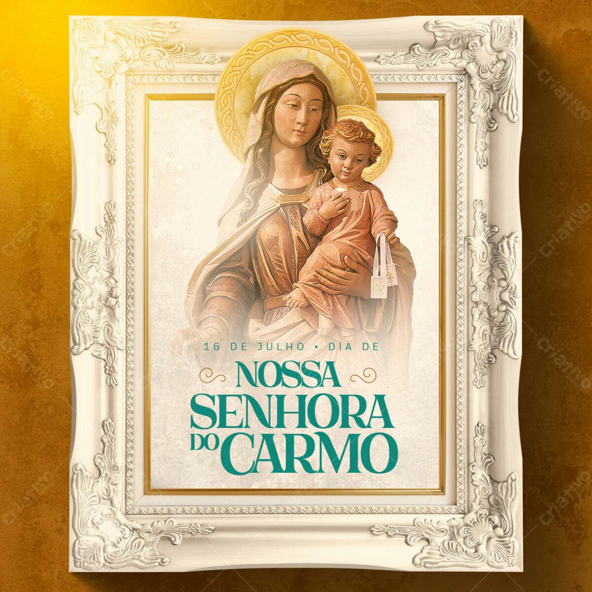 Flyer Nossa Senhora do Carmo PSD Editável