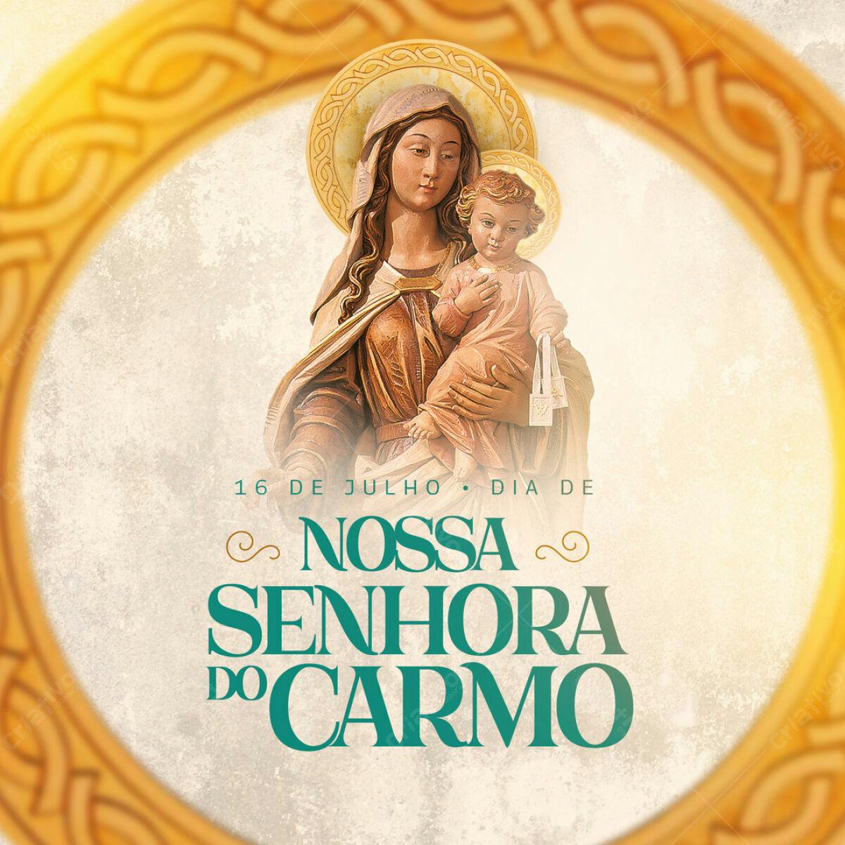 Imagem Nossa Senhora do Carmo 16 de Julho PSD Editável