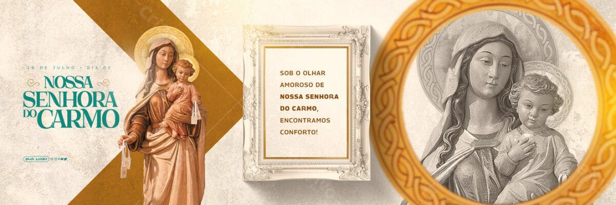 Banner Nossa Senhora do Carmo PSD Editável