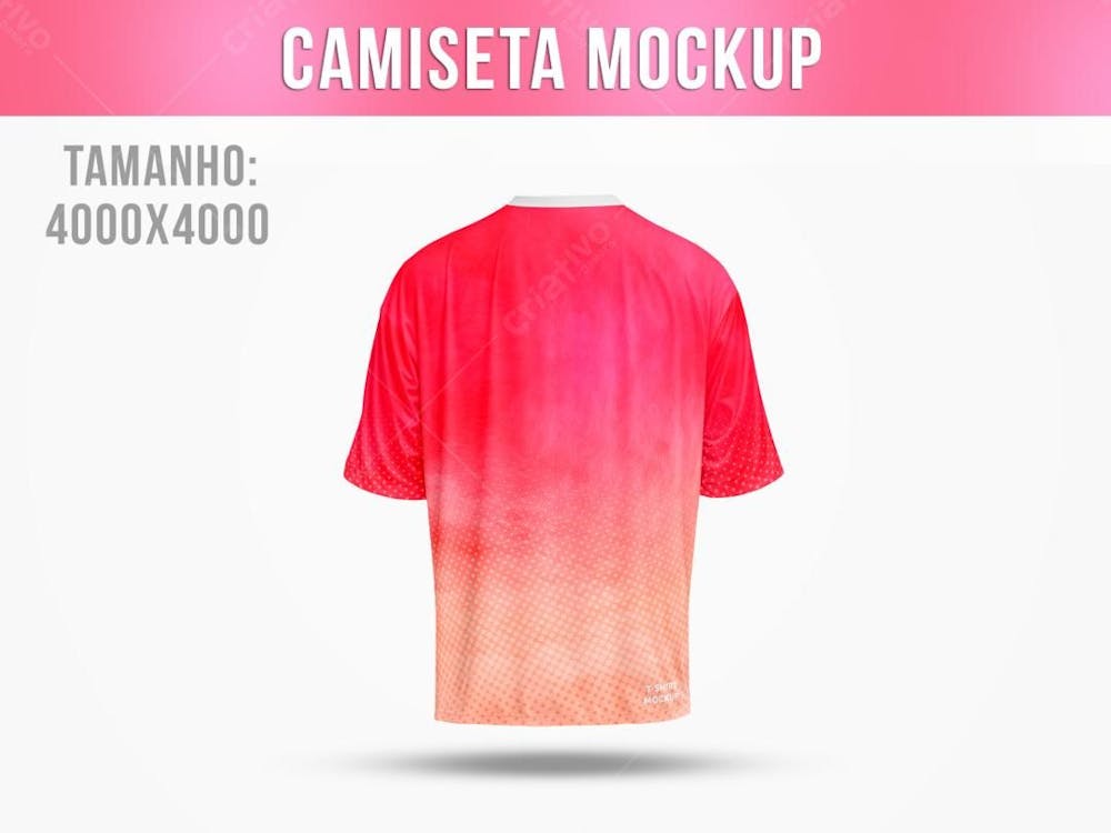 Camiseta Tamanho Grande Mockup