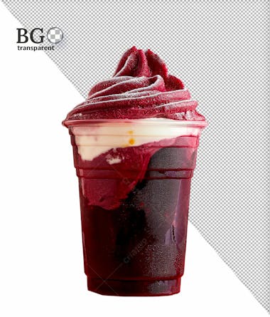 Copo de açaí png transparente