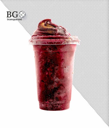 Copo de açaí png transparente