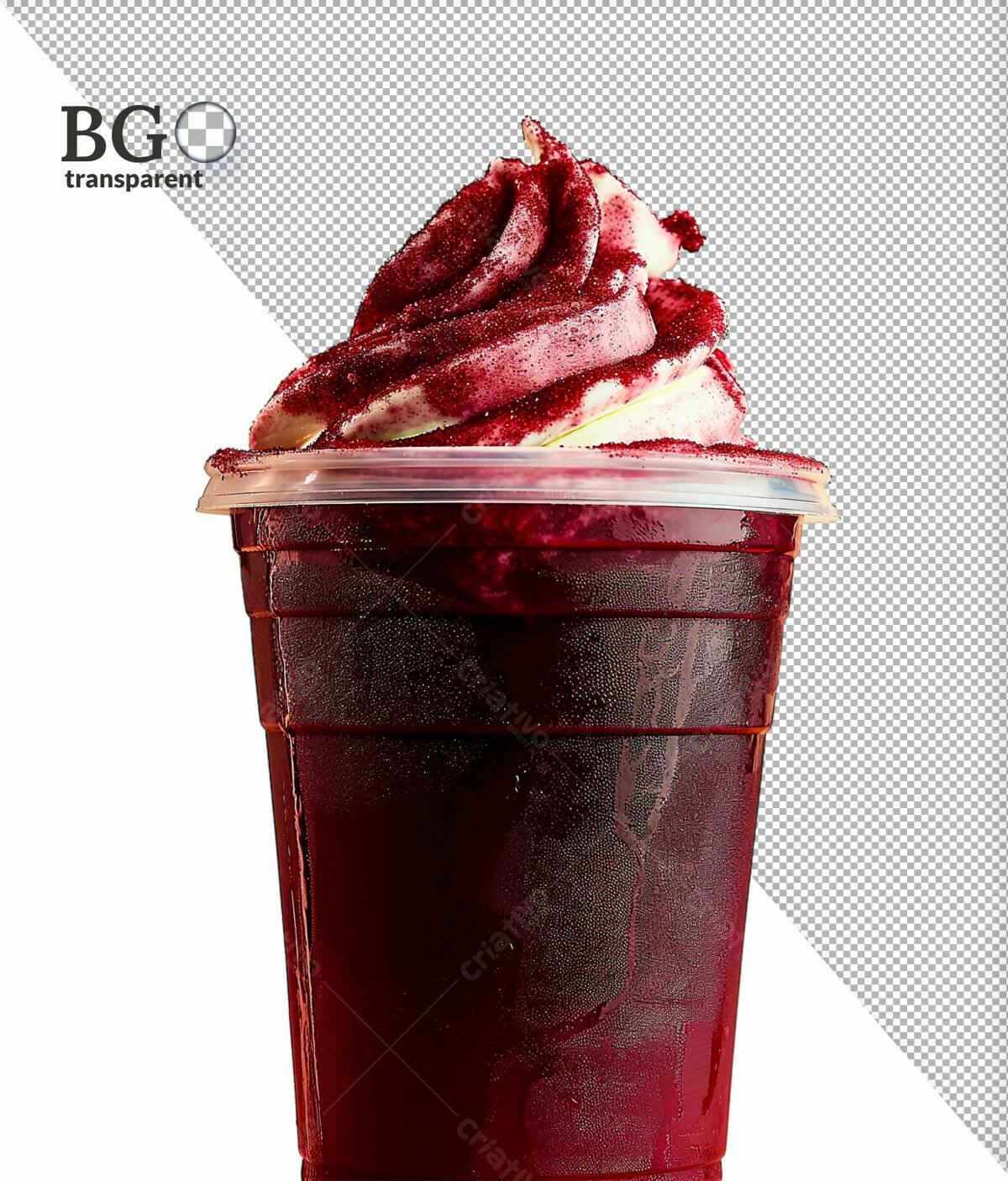 Psd Copo de Açaí com Sorvete PSD Editável