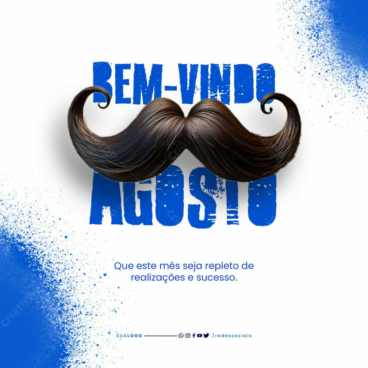Post para Agosto PSD Editável