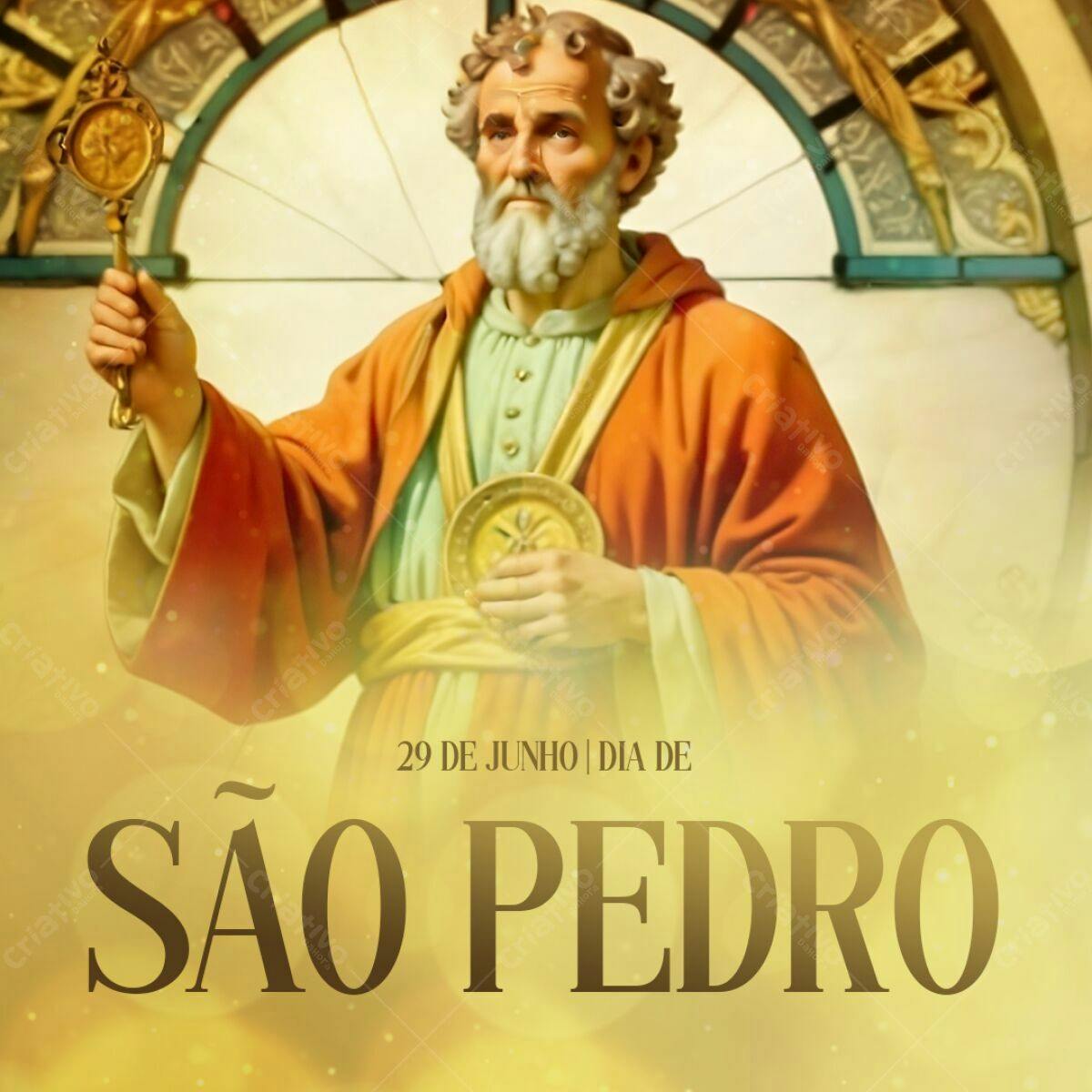 Flyer Dia de São Pedro PSD Editável