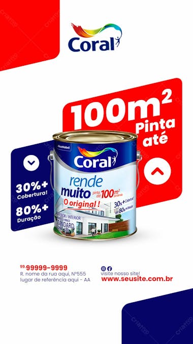 Pintura fácil que rende muito stories armazém de construção social media