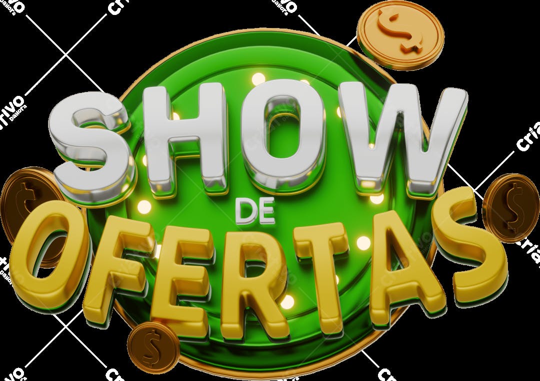 Banner Show de Ofertas PNG com fundo transparente