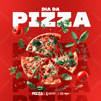 4 dia internacional da pizza psd editável