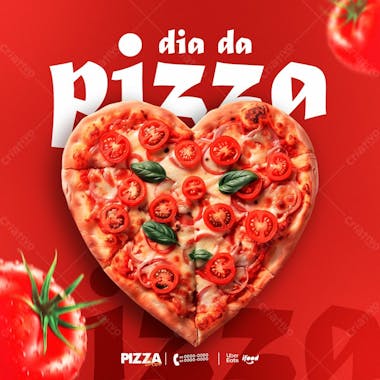 1 dia internacional da pizza psd editável