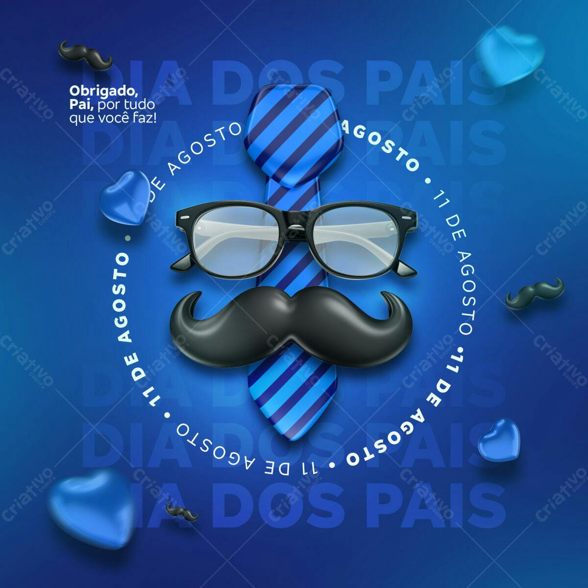 Flyer para o Dia dos Pais PSD Editável