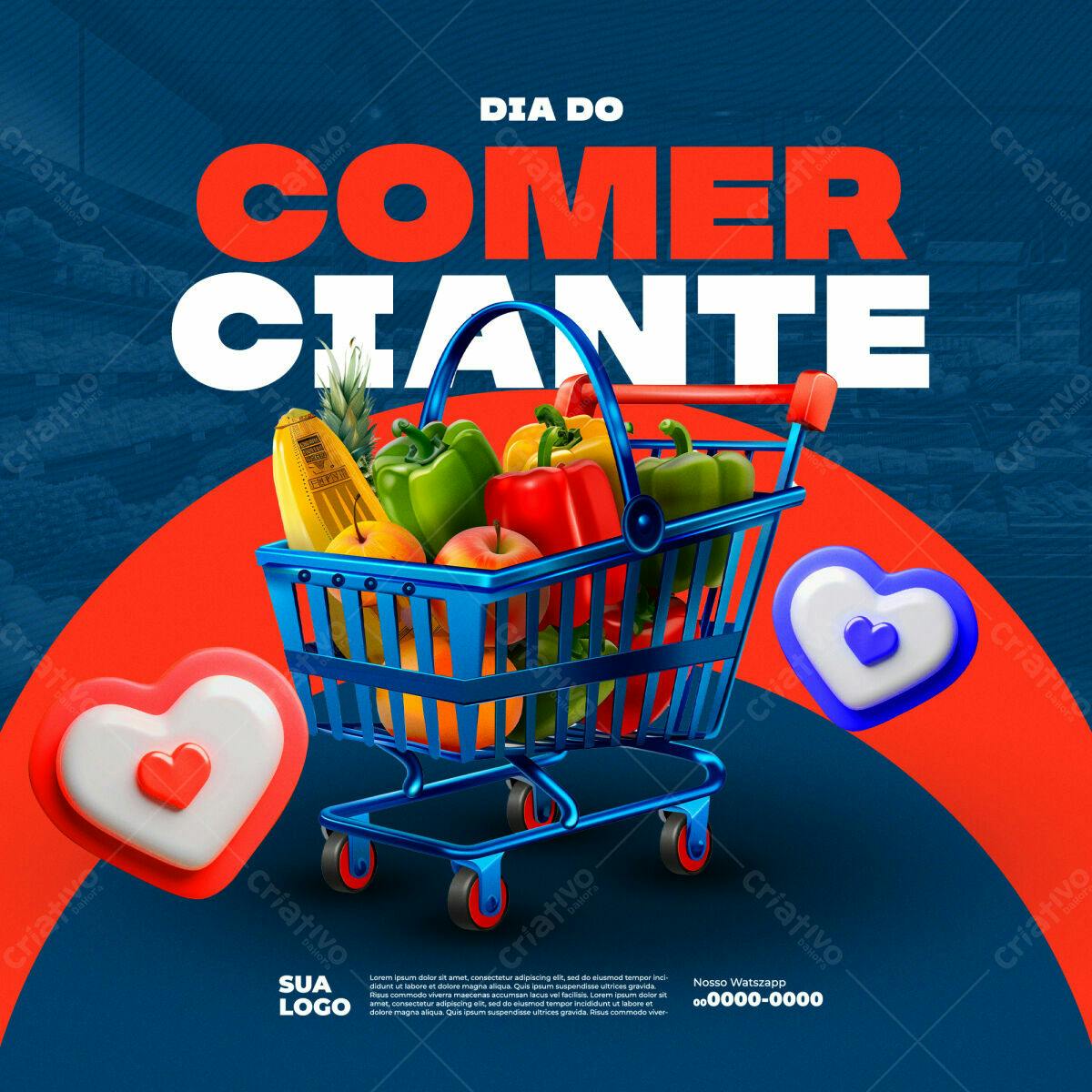 Flyer Dia do Comer Ciate PSD Editável