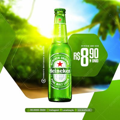 FLYER CERVEJA HEINEKEN, BAR E CERVEJARIA 