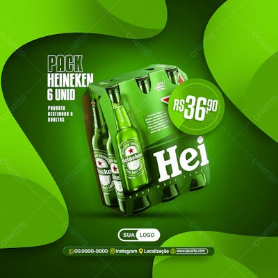 FLYER CERVEJA HEINEKEN, BAR E CERVEJARIA 