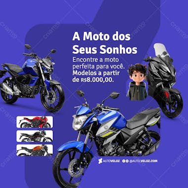 5 loja de motos psd editável