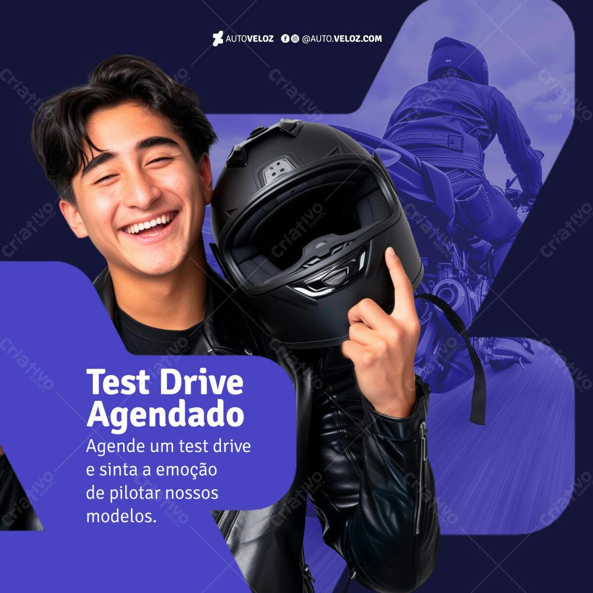 Postagem Instagram Test Drive Agendado PSD Editável