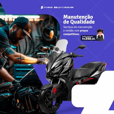 7 loja de motos psd editável