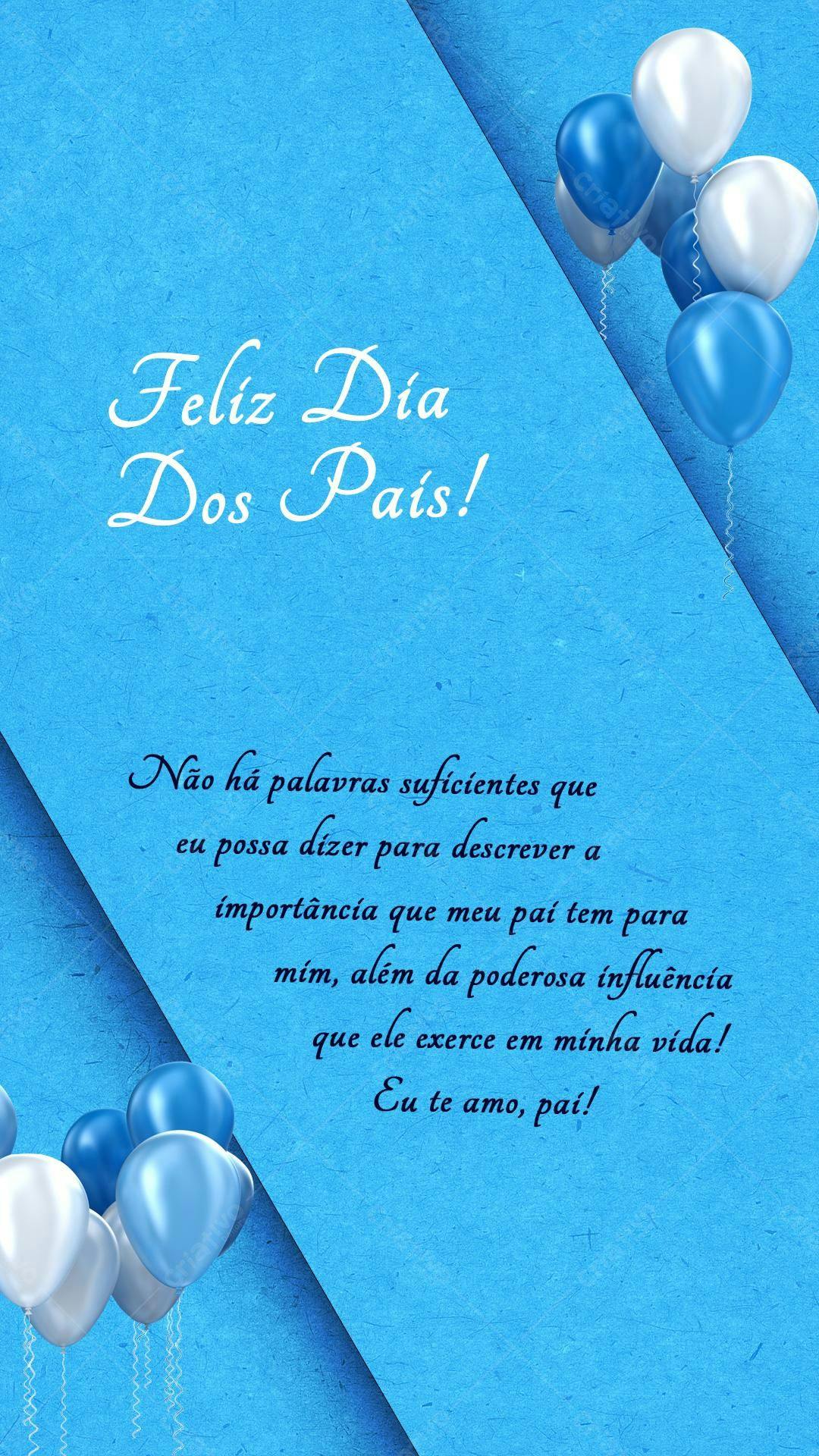 Cartão Dia dos Pais PSD Editável