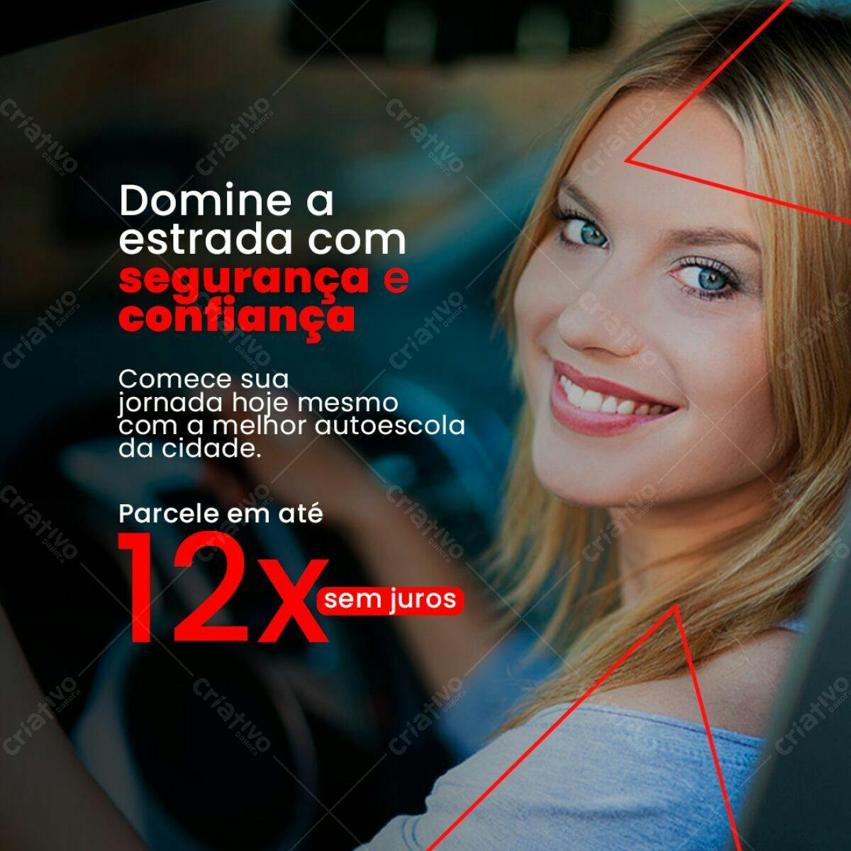 Post para Autoescola PSD Editável