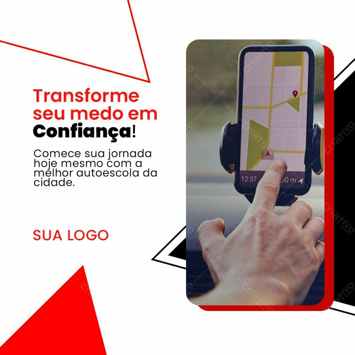 Post para Autoescola PSD Editável