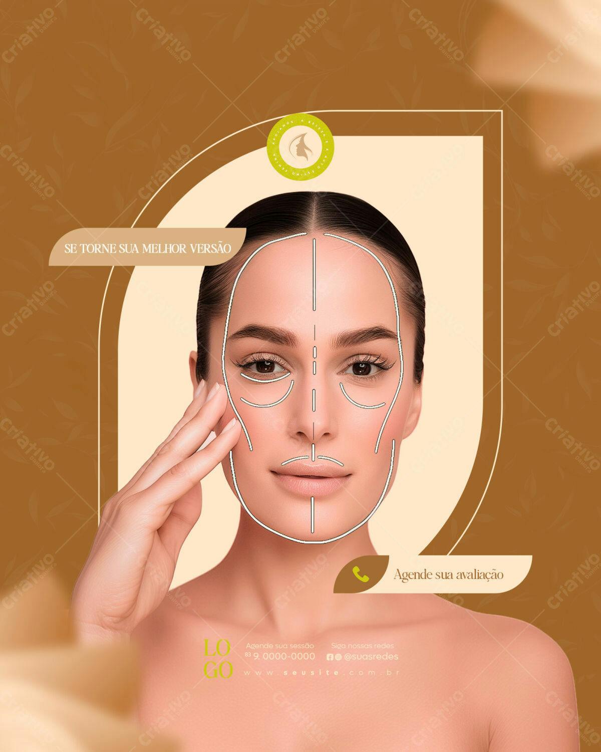 Post para Clínica de Estética PSD Editável