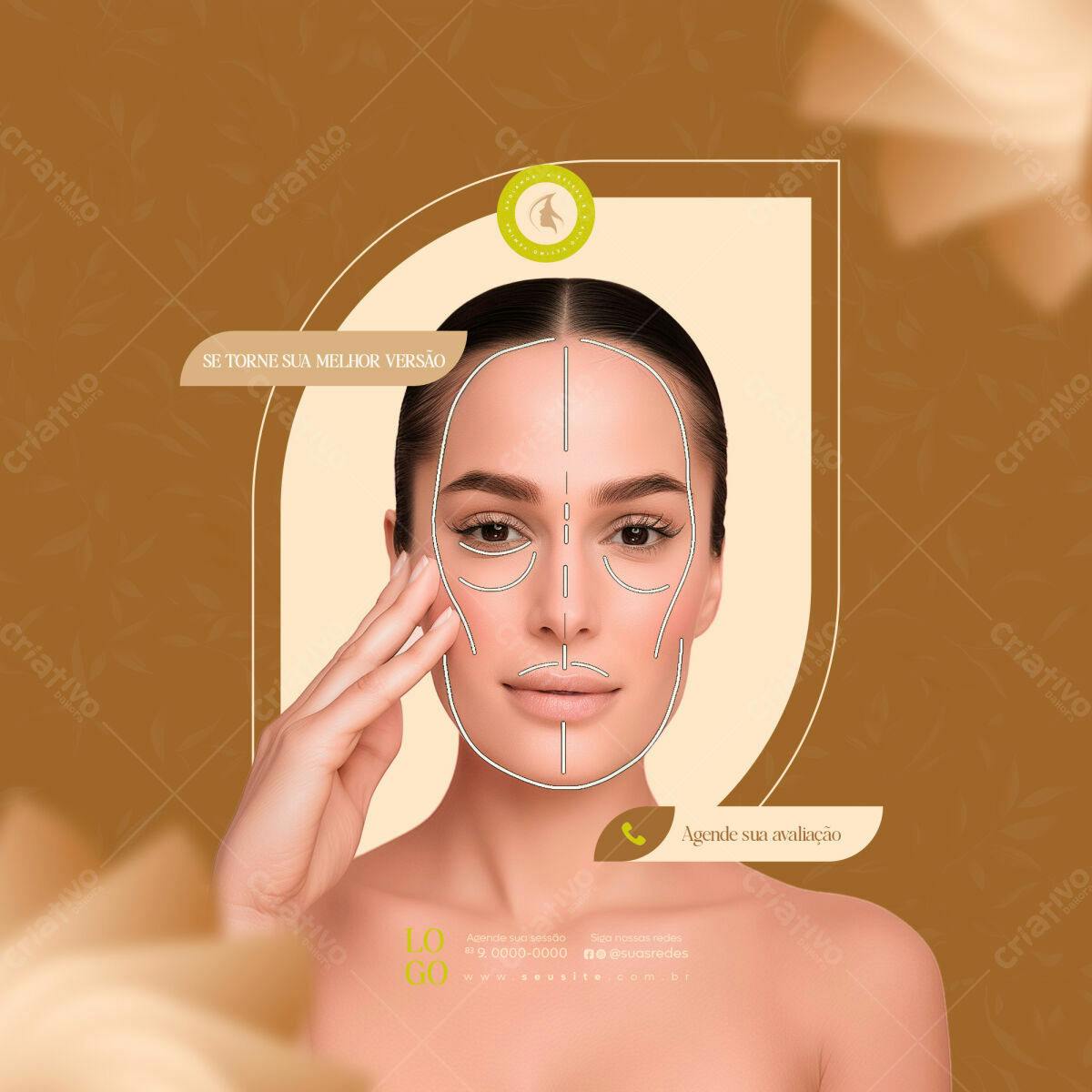 Post para Clínica de Estética PSD Editável