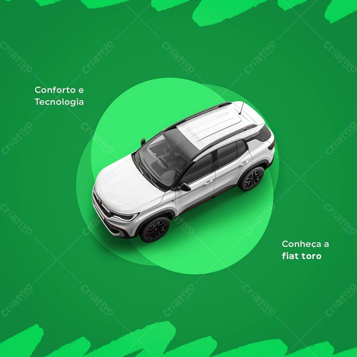 Mockup Fiat Toro PSD Editável
