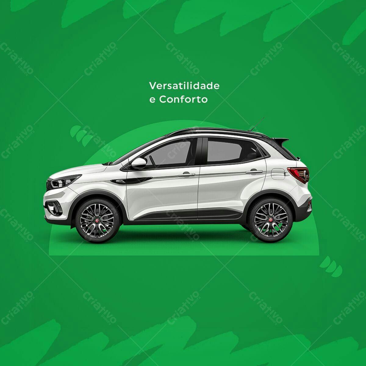 Banner Carro SUV Branco PSD Editável