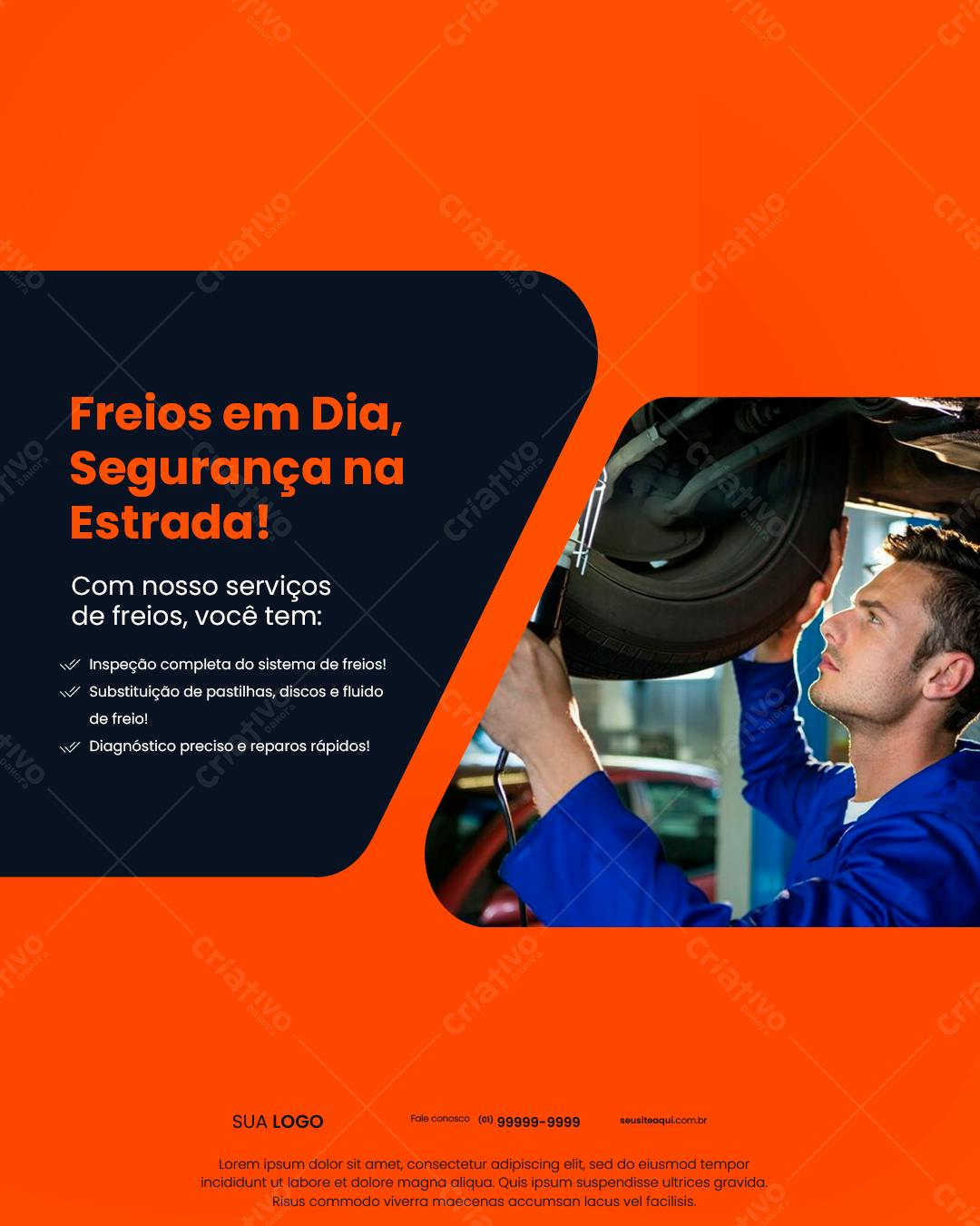 Flyer para Oficina Mecânica PSD Editável
