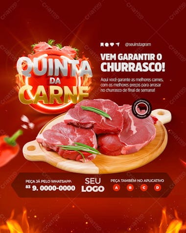 Vem garantir o churrasco quinta da carne feed vertical