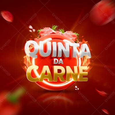 Social Media Quinta Da Carne Selo 3D