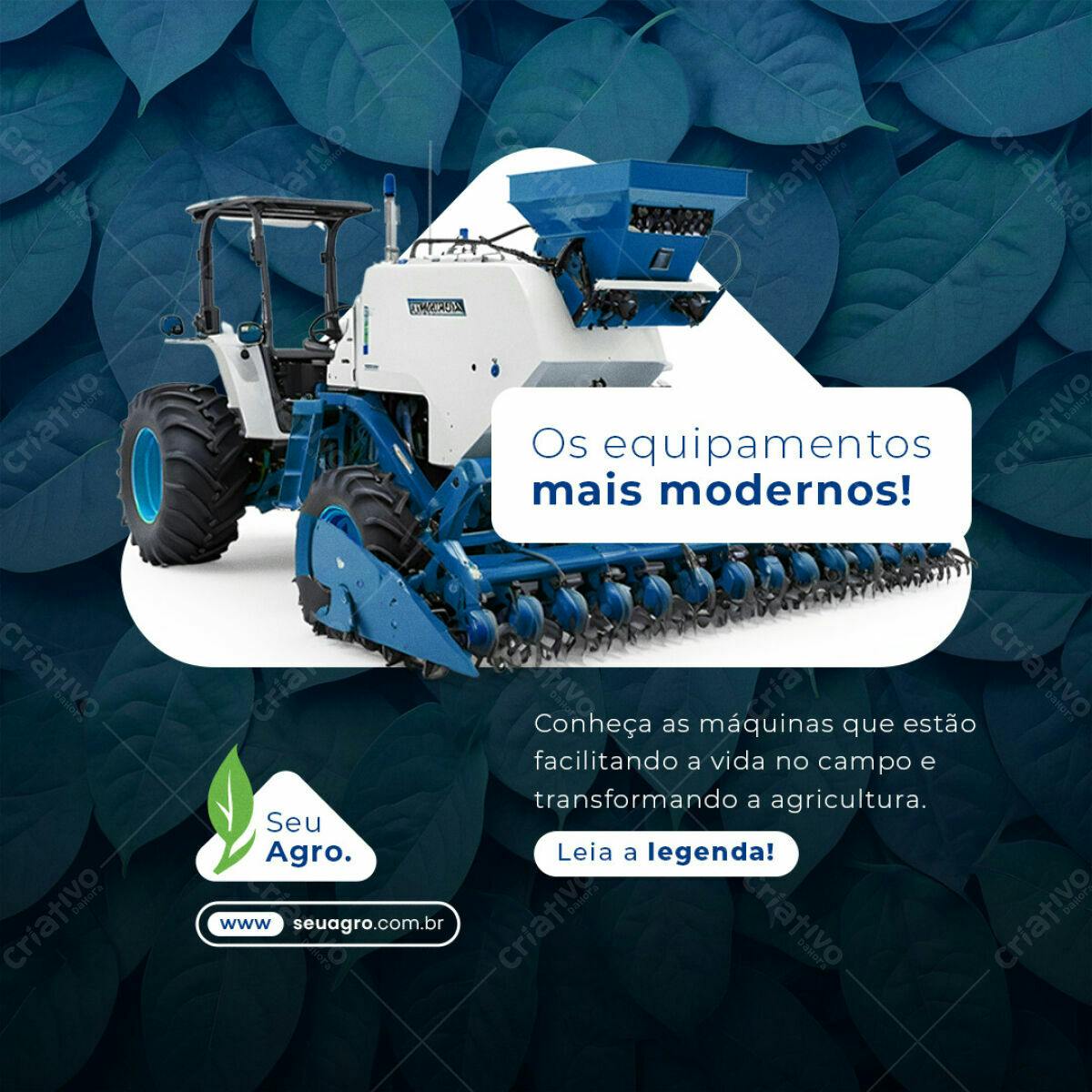 PSD Plantador de Sementes para Agricultura Moderna PSD Editável