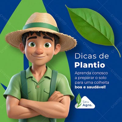 Agro, Agronegócio, Agricultura, Lavrador Social Media Psd Editável 9