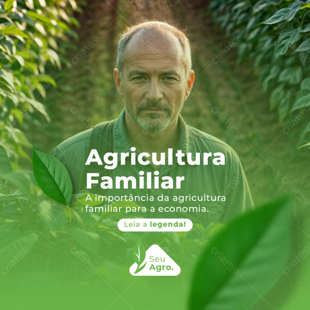 Post para Agricultura Familiar PSD Editável