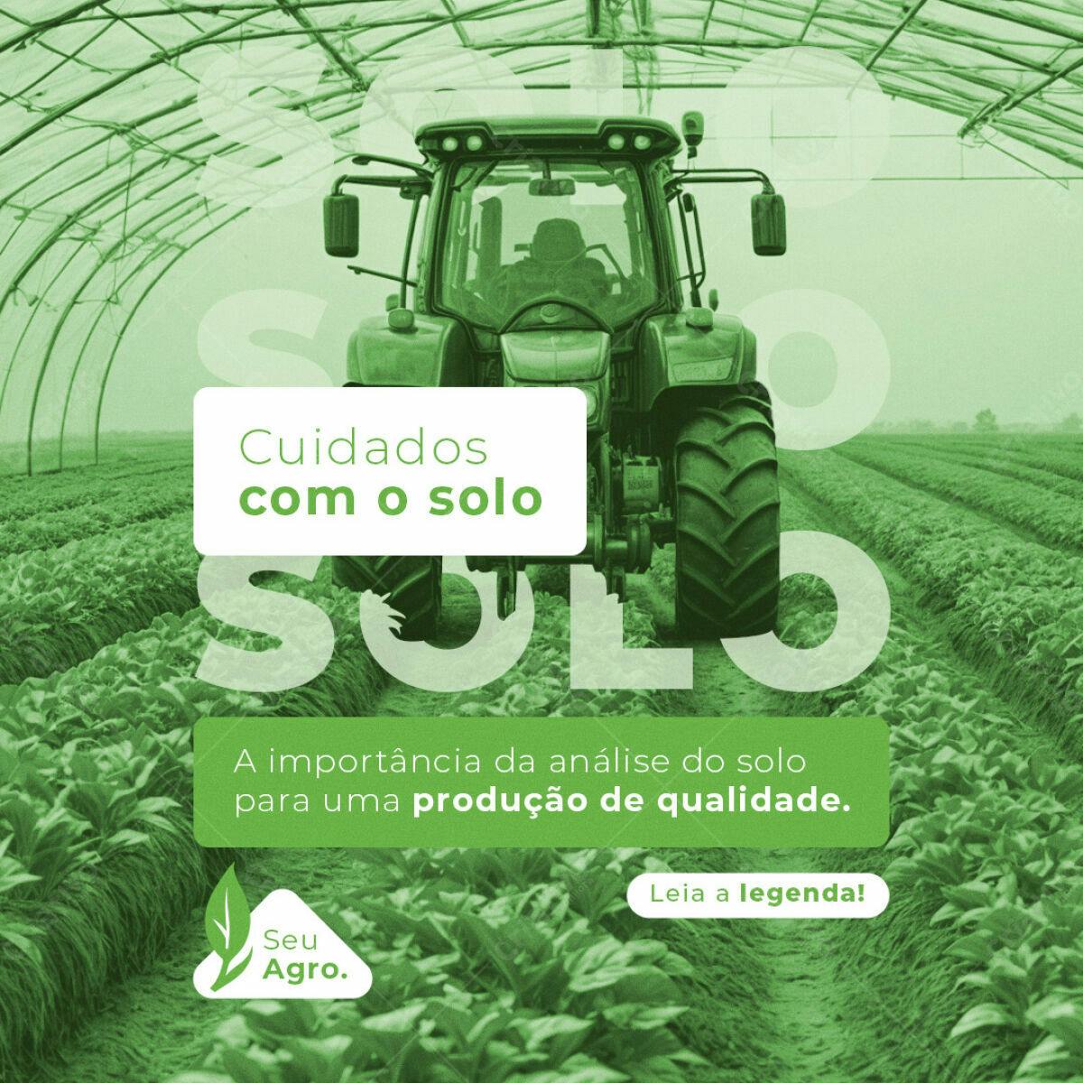 Post para Agricultura com Trator PSD Editável