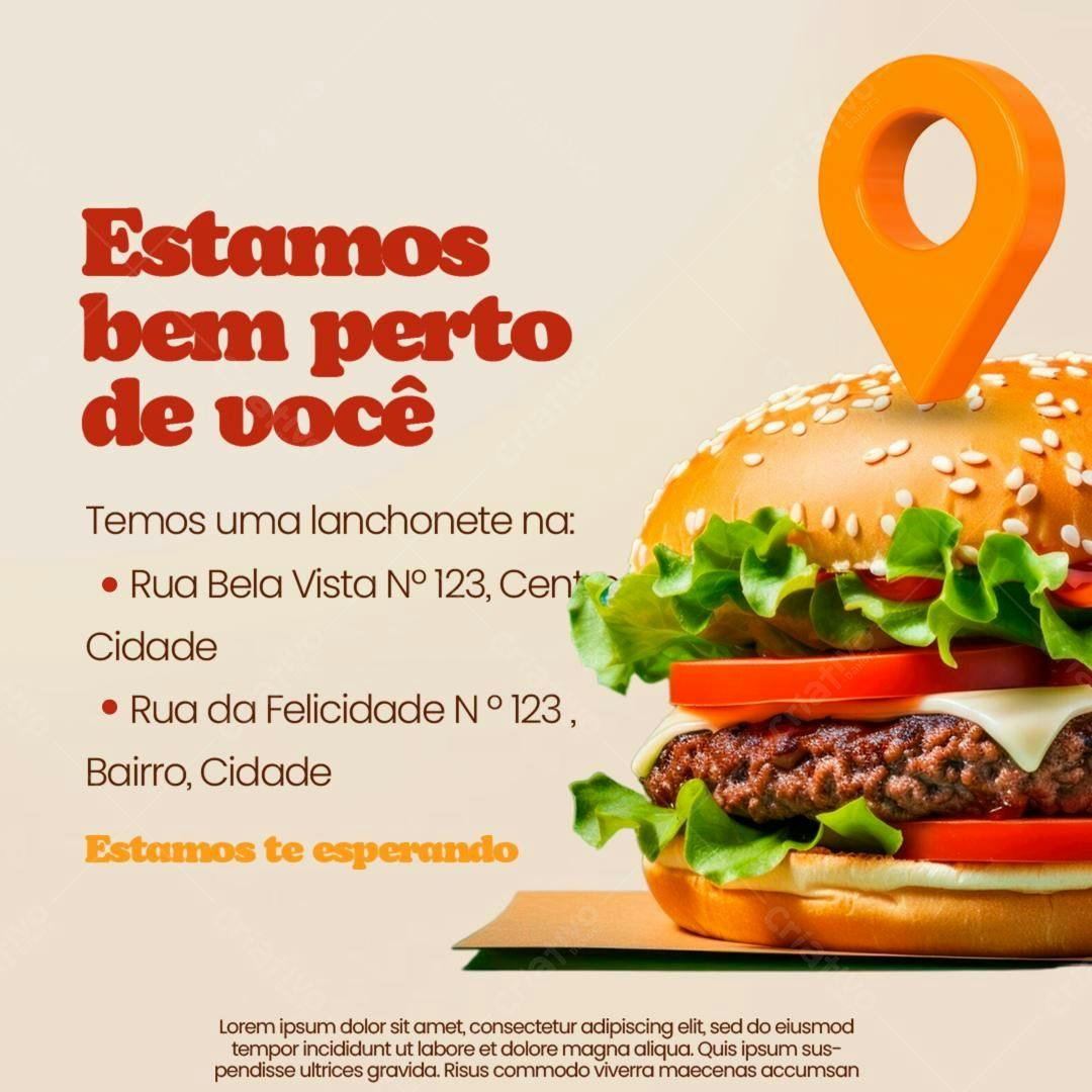 Flyer Lanchonete PSD Editável