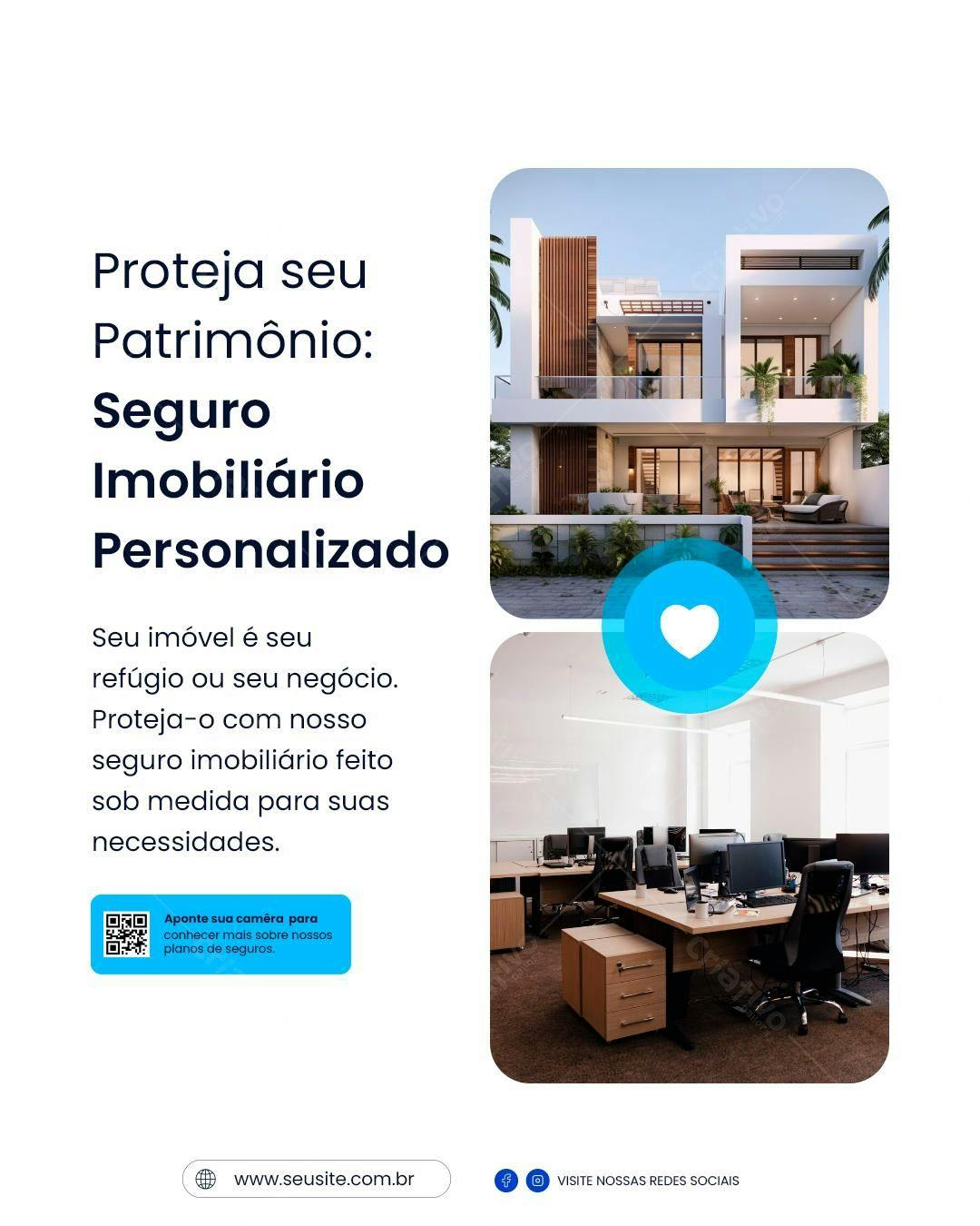 Flyer Seguro Imobiliário PSD Editável