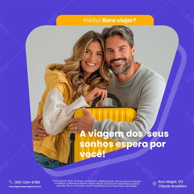 A viagem dos seus sonhos agência de viagem social media