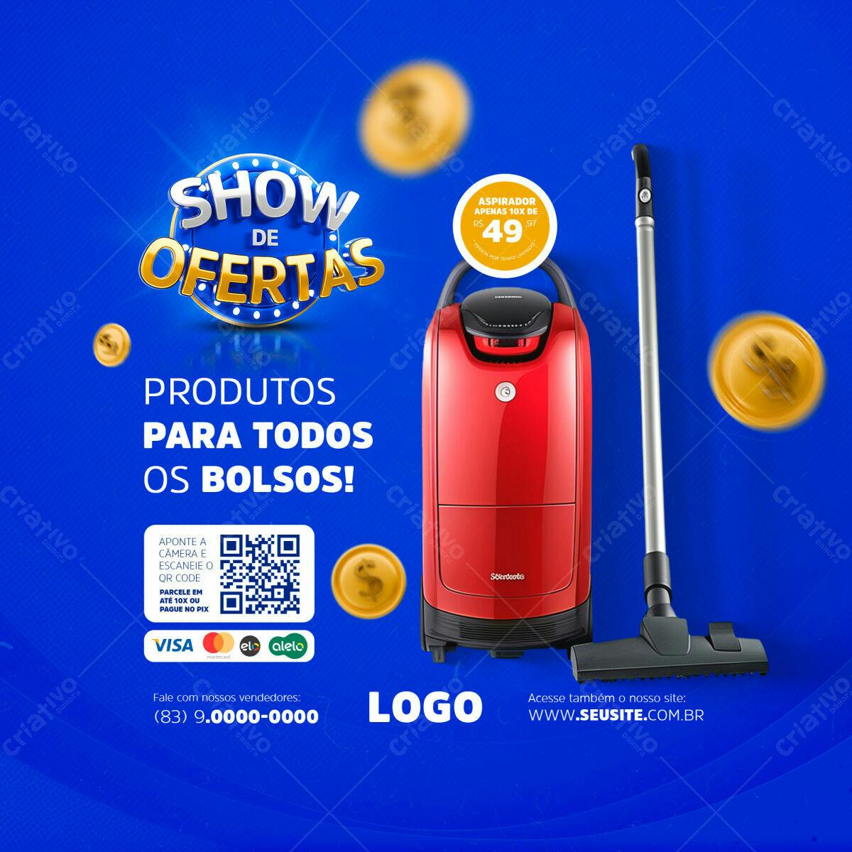 Banner Show de Ofertas PSD Editável