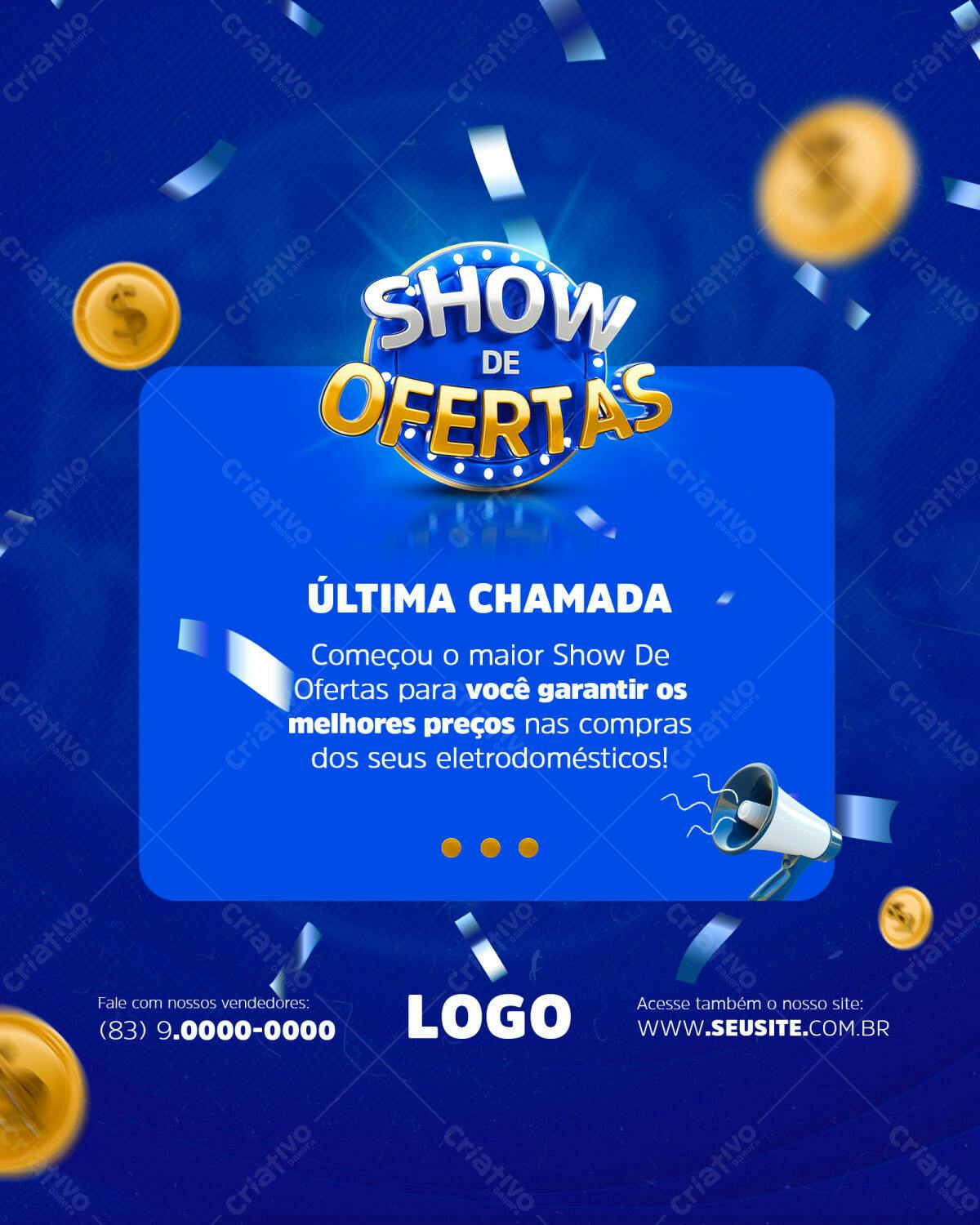 Flyer Show de Ofertas PSD Editável