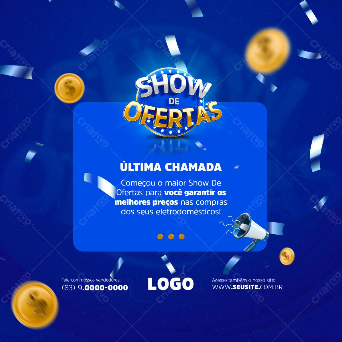 Flyer Show de Ofertas PSD Editável