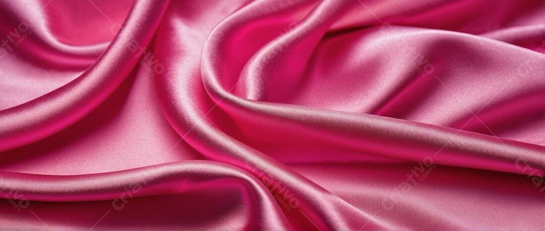 Textura tecido cetim rosa para fundo