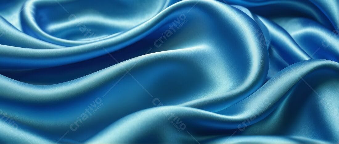 Textura tecido seda azul para fundo