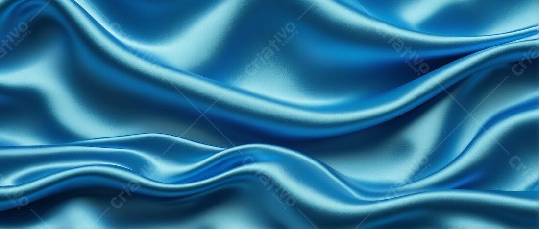Textura tecido seda azul para fundo
