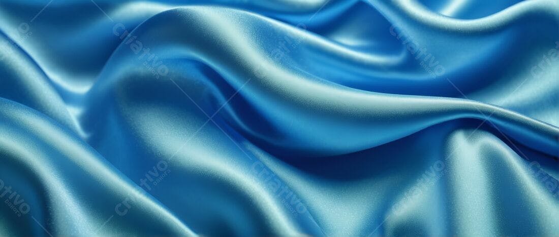 Textura tecido seda azul para fundo